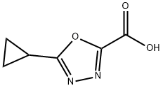 5-环丙基-1,3,4-噁二唑-2-羧酸结构式