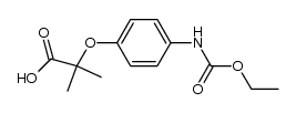 2-[4-[(ethoxycarbonyl)amino]phenoxy]-2-methylpropionic acid结构式