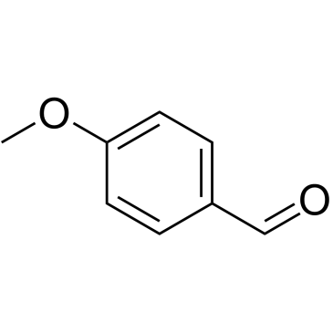 4-甲氧基苯甲醛; 对甲氧基苯甲醛; 大茴香醛结构式