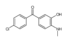 (4-chlorophenyl)-[3-hydroxy-4-(methylamino)phenyl]methanone结构式
