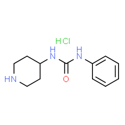 1-Phenyl-3-(piperidin-4-yl)urea hydrochloride结构式