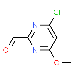 4-chloro-6-methoxypyrimidine-2-carbaldehyde结构式