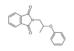2-[2-phenoxypropyl]-1H-isoindole-1,3(2H)-dione Structure