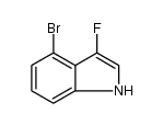 4-Bromo-3-fluoro-1H-indole Structure