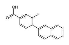 3-fluoro-4-naphthalen-2-ylbenzoic acid Structure