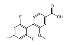 3-methoxy-4-(2,4,6-trifluorophenyl)benzoic acid Structure