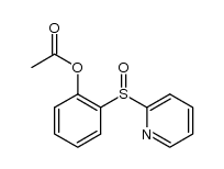 2-(2-pyridinylsulfinyl)phenyl acetate Structure