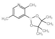 2,5-二甲基-3-(4,4,5,5-四甲基-1,3,2-二噁硼烷-2-基)吡啶结构式