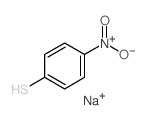 Benzenethiol, 4-nitro-,sodium salt (1:1) structure