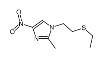 1-[2-(Ethylthio)ethyl]-2-Methyl-4-nitroimidazole结构式