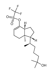 25-hydroxy-de-A,B-cholest-8-en-8-yl trifluoromethanesulfonate Structure
