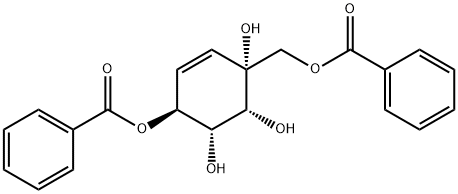 5-Cyclohexene-1,2,3,4-tetrol, 1-[(benzoyloxy)methyl]-, 4-benzoate, (1R,2R,3R,4S)-结构式