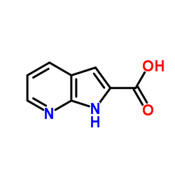 7-氮杂吲哚-2-羧酸结构式