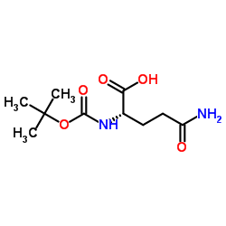 Boc-L-谷氨酰胺结构式