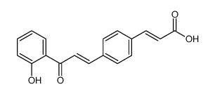 3-[4-[3-(2-hydroxyphenyl)-3-oxoprop-1-enyl]phenyl]prop-2-enoic acid结构式
