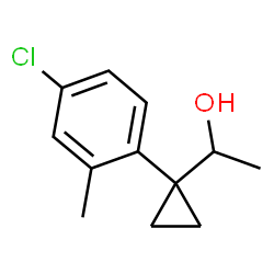 1-[1-(4-Chloro-2-methylphenyl)cyclopropyl]ethanol Structure