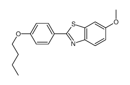 2-(4-butoxyphenyl)-6-methoxy-1,3-benzothiazole Structure