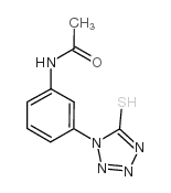 1-(3-乙酰胺基)苯基-5-巯基四氮唑结构式