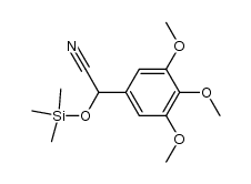 (3,4,5-trimethoxyphenyl)(trimethylsilyloxy)acetonitrile Structure