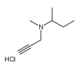 N-methyl-N-prop-2-ynylbutan-2-amine,hydrochloride Structure