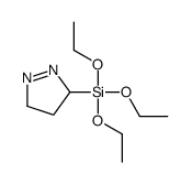 4,5-dihydro-3H-pyrazol-3-yl(triethoxy)silane Structure