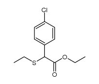 ethyl 2-(4-chlorophenyl)-2-(ethylsulfanyl)acetate结构式