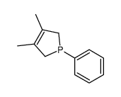 3,4-dimethyl-1-phenyl-2,5-dihydrophosphole Structure