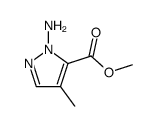 1H-Pyrazole-5-carboxylicacid,1-amino-4-methyl-,methylester(9CI) structure