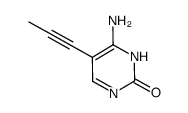 2(1H)-Pyrimidinone, 4-amino-5-(1-propynyl)- (9CI) Structure