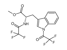 Nα,N1-bis-(trifluoroacetyl)-L-tryptophan methyl ester结构式