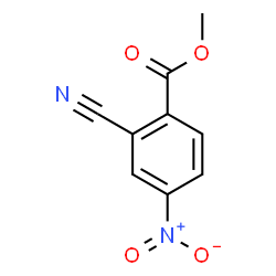 Benzoic acid, 2-cyano-4-nitro-, methyl ester Structure