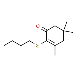 2-(butylthio)-3,5,5-triMethyl-2-cyclohexen-1-one Structure
