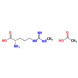 Nω-单甲基-L-精氨酸乙酸酯结构式