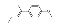 2-[p-Methoxyphenyl]-penten-(2)结构式