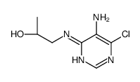 (R)-1-((5-氨基-6-氯嘧啶-4-基)氨基)-2-丙醇结构式