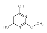 4,6-Dihydroxy-2-methoxypyrimidine Structure