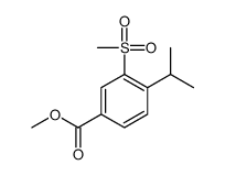 3-甲基磺酰基-4-异丙基苯甲酸甲酯结构式