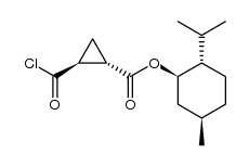 (1S,2S)-2-chlorocarbonyl-cyclopropanecarboxylic acid (1R,2S,5R)-5-isopropyl-2-methyl-cyclohexyl ester结构式