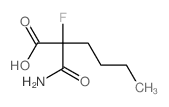 2-carbamoyl-2-fluoro-hexanoic acid结构式