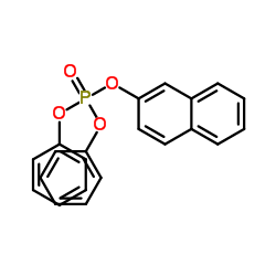 磷酸-2-萘基二苯基酯结构式