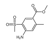 methyl 4-amino-2-methyl-5-methylsulfonylbenzoate结构式