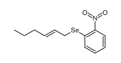 1-[((E)-Hex-2-enyl)selanyl]-2-nitro-benzene Structure
