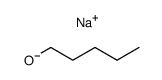 Sodium pentylate Structure
