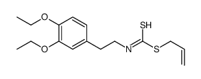 prop-2-enyl N-[2-(3,4-diethoxyphenyl)ethyl]carbamodithioate结构式