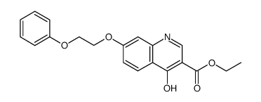 ethyl 4-hydroxy-7-(2-phenoxyethoxy)quinoline-3-carboxylate结构式