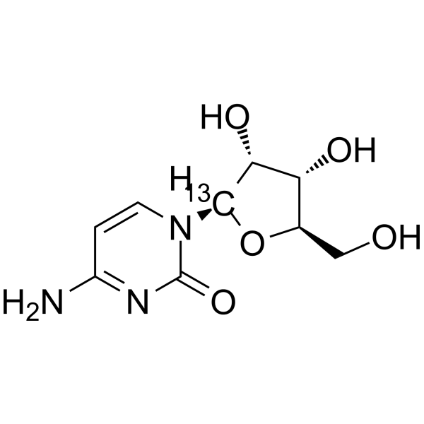 Cytidine-13C Structure