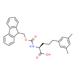 Fmoc-2-amino-5-phenyl(3,5-Dimethyl)-L-pentanoic acid structure