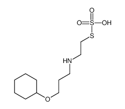 2-[[3-(Cyclohexyloxy)propyl]amino]ethanethiol sulfate结构式