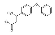 3-氨基-3-(4-苯氧基苯基)-丙酸结构式