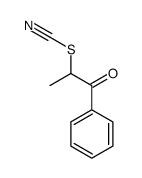 (1-oxo-1-phenylpropan-2-yl) thiocyanate结构式